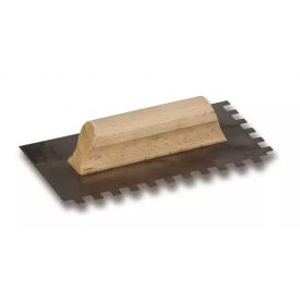 Simító acél, 250 mm x 125 mm, 10 x 10 mm fogazással