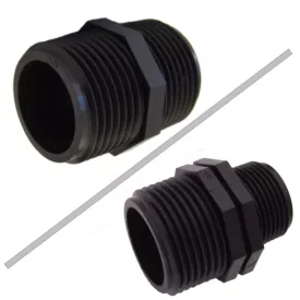 Közcsavar / szűkítő, műanyag, 1"-3/4"