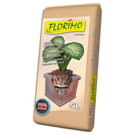Florimo agyaggranulátum, natúr, 5 liter