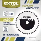 Extol körfűrészlap 400/60T