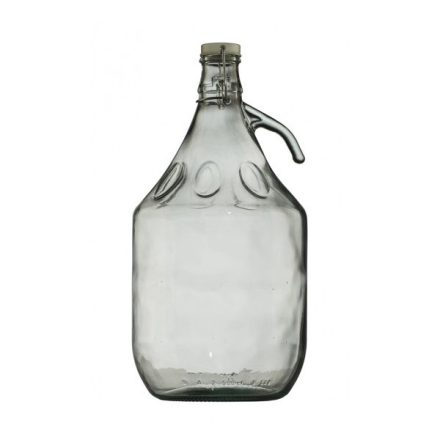 Demigeon üveg, füles, csatos, 5 liter