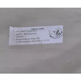 PE zsák, natúr, 1000 x 1300 x 0,1 (fűrészporos-cefrés)