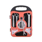 Csillagvillás kulcs készlet, racsnis, 7 db 