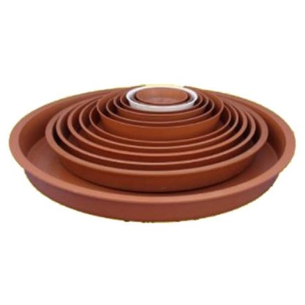 Műanyag cserépalátét, 32 cm, vörös