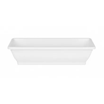 Dísz balkonláda + alj, 80 cm, fehér 
