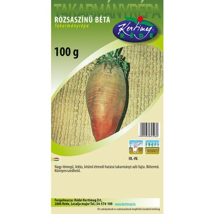 Rózsaszínű béta takarmányrépa vetőmag, 50 g