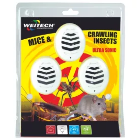 Weitech ultrahangos kártevő riasztó, 45 m2