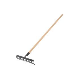   Gereblye, nyelezett, 12 fogú, kovácsolt, 150 cm, bükk nyéllel