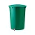 Esővíztároló csappal és fedővel, kerek, 300 liter, zöld