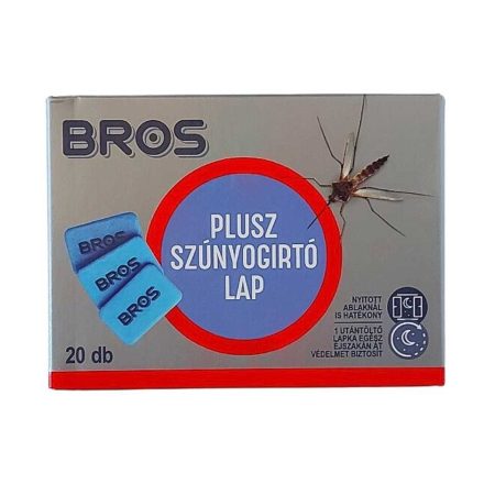 Bros szúnyogriasztóhoz utántöltő lapka, 20 db