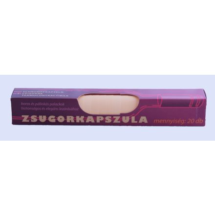 Dugó kapszula, pvc, cream, 20 db/cs