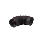 Füstcső könyök fekete fi 120 mm
