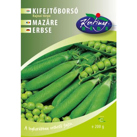Rajnai törpe zöldborsó vetőmag, 200 g