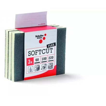 Softcut Flex csiszolópárna szett, 3 db (P60, P100, P220)