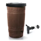 Esővízgyűjtő tartály csappal 265L WOODCAN barna