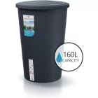 Esővízgyűjtő tartály csappal 160L SMOOTH antracit