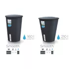 Esővízgyűjtő tartály csappal 210L SMOOTH antracit