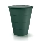 Esővízgyűjtő tartály csappal 210L SMOOTH zöld