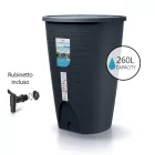 Esővízgyűjtő tartály csappal 260L PERUNO antracit