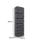 Esővízgyűjtő tartály csappal 350L TOWER STONE antracit