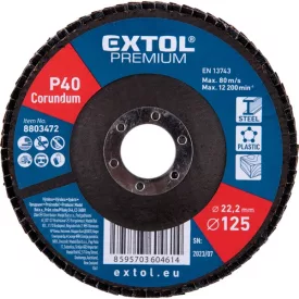 Extol Premium lamellás csiszoló, 125/40