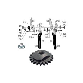 Anya, fogazott, Felco 7, 8 metszőollóhoz, 20-2/9