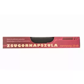 Dugó kapszula, pvc, fekete, 20 db/cs