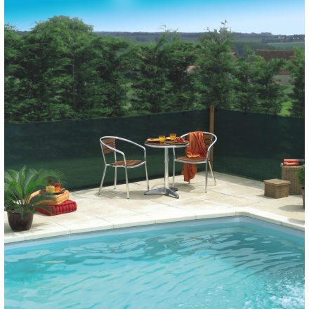 Extranet szőtt árnyékoló háló, belátáskorlátozó, 2 m x 10 m, zöld 