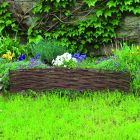 Wilborder természetes fonott szegély, ágyás kerítés, 0,3 m x 1 m 