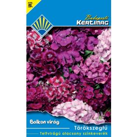   Törökszegfű vetőmag, teltvirágú, alacsony, színkeverék