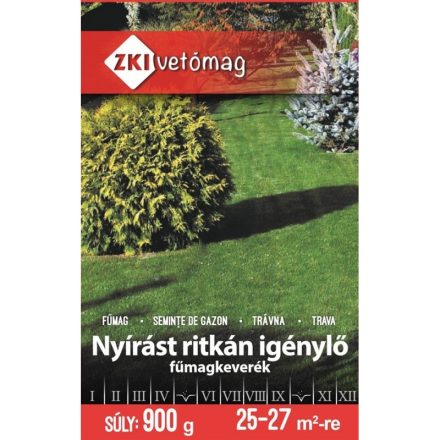 Nyírást ritkán igénylő fűmag