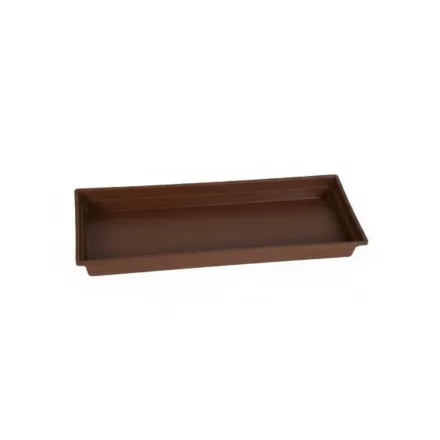Balkonláda alj, 60 cm, barna