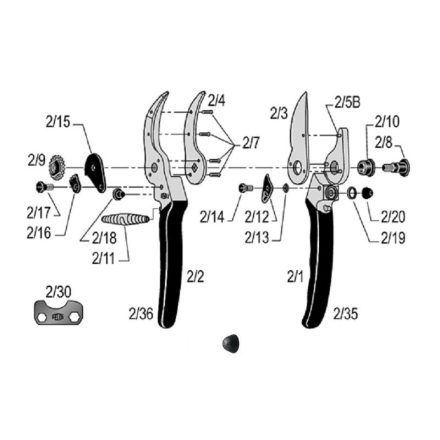 Felco gumi ütköző, 2 