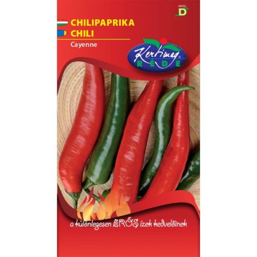Cayenne chili paprika vetőmag,  zöld-piros