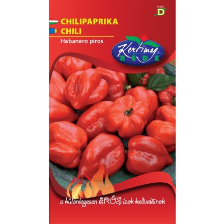 Habanero chili paprika vetőmag, piros