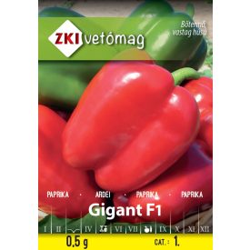 Gigant F1 paprika vetőmag, 0,5 g