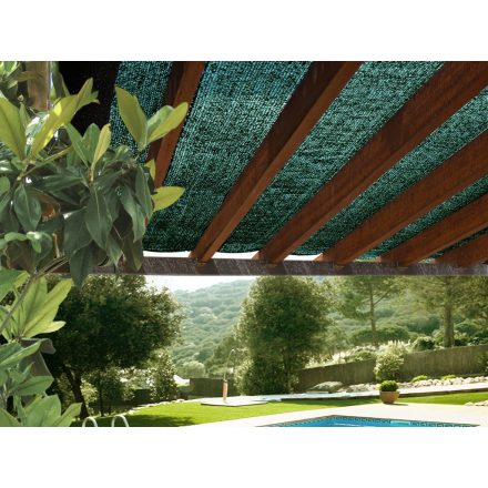 Sun-Net R7 70% szőtt árnyékoló háló,  3 m x 4 m, zöld