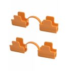 Clips klipsz fólia rögzítéséhez, 10 db, narancssárga