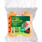 Clips klipsz fólia rögzítéséhez, 10 db, narancssárga