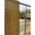 Plasticane szintetikus belátáskorlátozó félovális profillal, 2 m x 3 m, bambusz