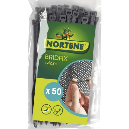 Bridfix gyorskötöző, 14 cm, szürke, 50 db