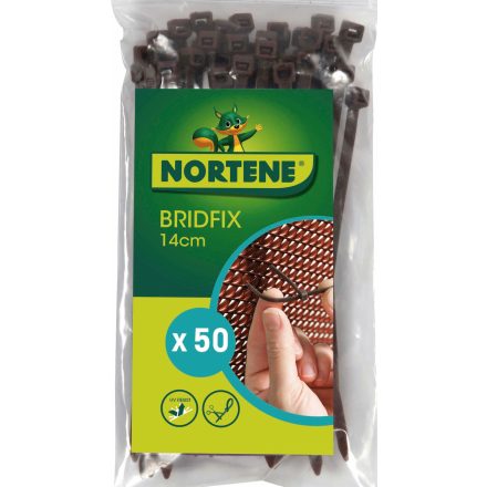 Bridfix gyorskötöző,14 cm, barna, 50 db