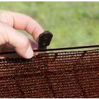 Fixatex rögzítő kapocs szőtt árnyékoló hálókhoz, 20 db/csomag, barna