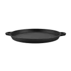 Öntöttvas grill lap, kerek, 33 cm