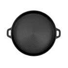 Öntöttvas grill lap, kerek, 33 cm