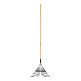   Truper fűseprű, fém, rugós, 18 ágú,  fa nyéllel  /EMX-18/ 