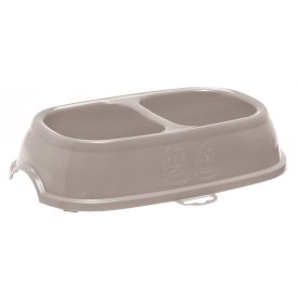 Etető tál, kétrészes, színes