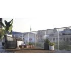 Square műanyag kertirács, 1 m x 5 m, ezüst 