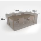 Covertop mérsékelten vízálló bútortakaró szövet, asztal + 4 szék