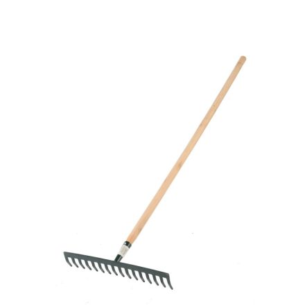 Gereblye, nyelezett, 16 fogú, 120 cm, bükk nyéllel